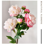 Artificial Peony Stem with Buds - Modomu