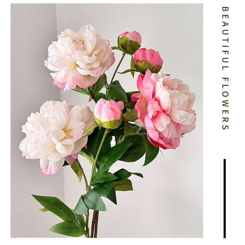 Artificial Peony Stem with Buds - Modomu