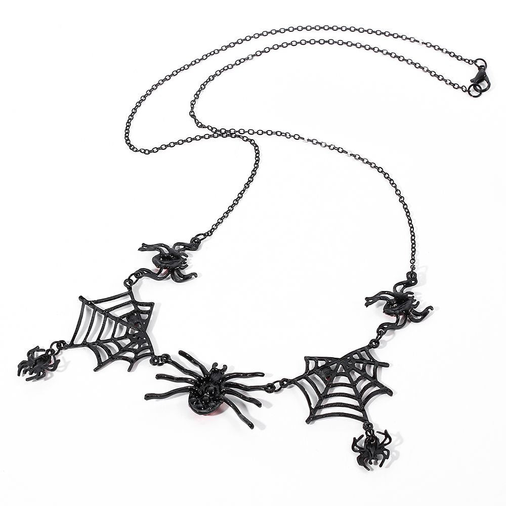 Spider Web Statement Necklace