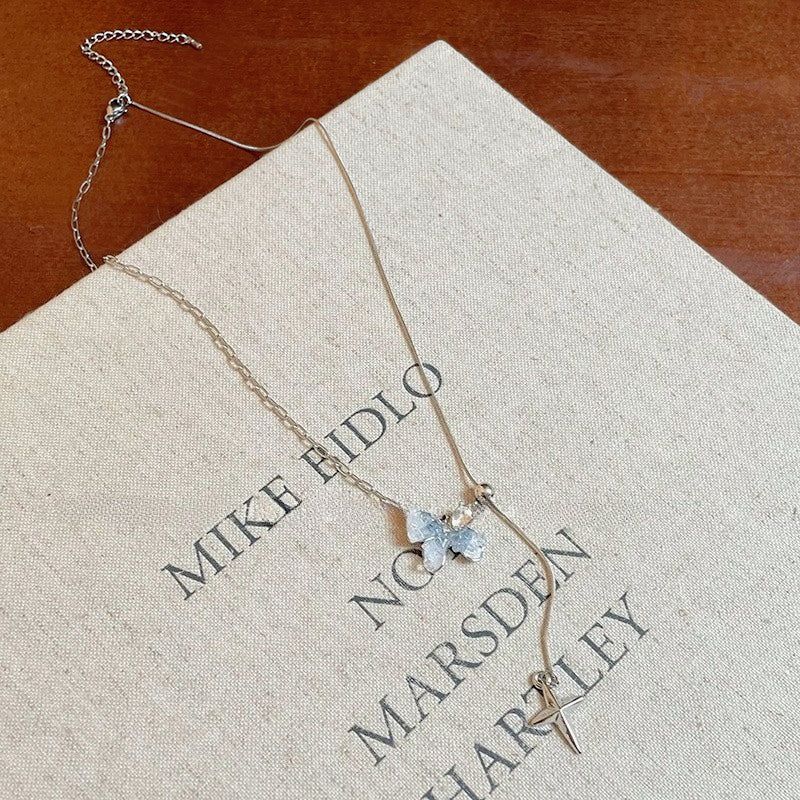 Butterfly Pendant Necklace Elegance - Modomu