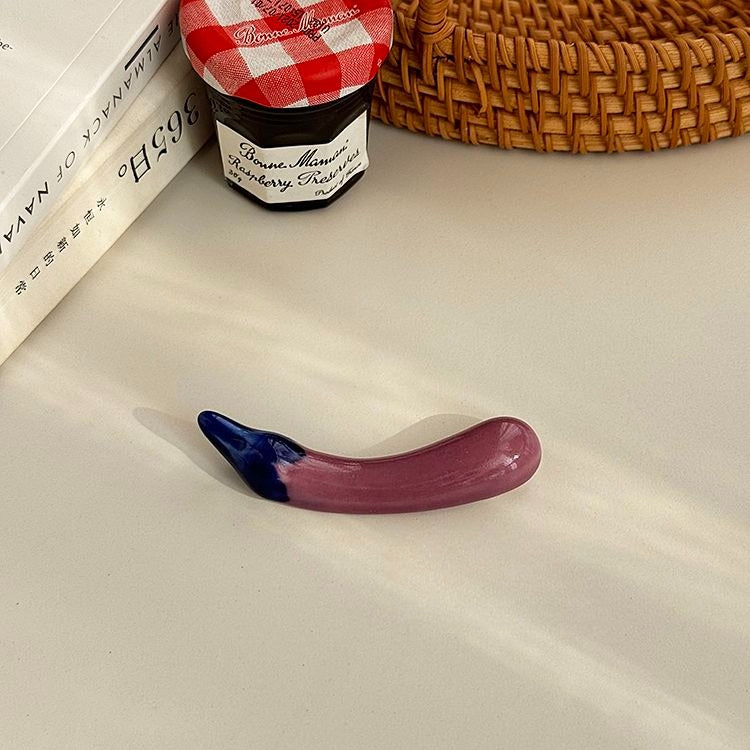 Hand-Painted Vegetable Chopstick Rest