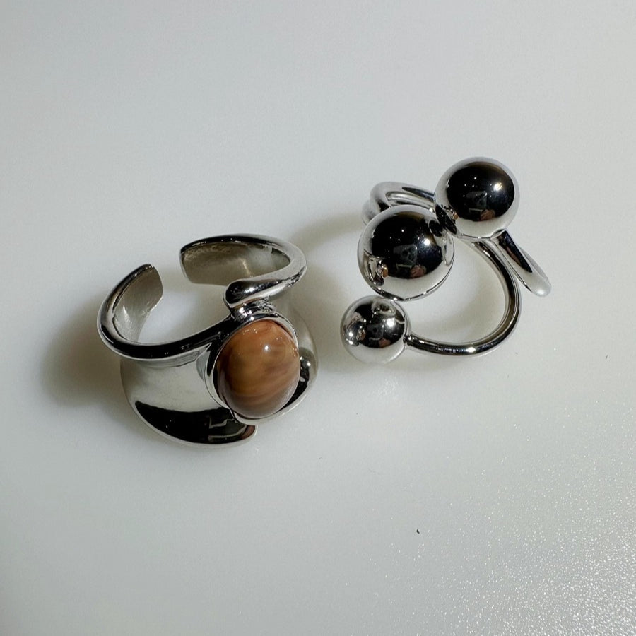 Open Adjustable Triple Ball Ring - Modomu
