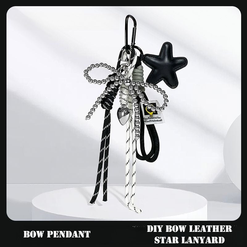 Leopard Bow Bag Charm Keychain - Modomu