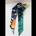 Art Print Narrow Silk Tie - Modomu