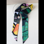 Art Print Narrow Silk Tie - Modomu