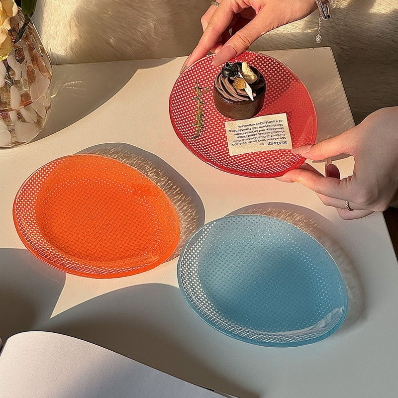 Translucent Pebble Dessert Plate
