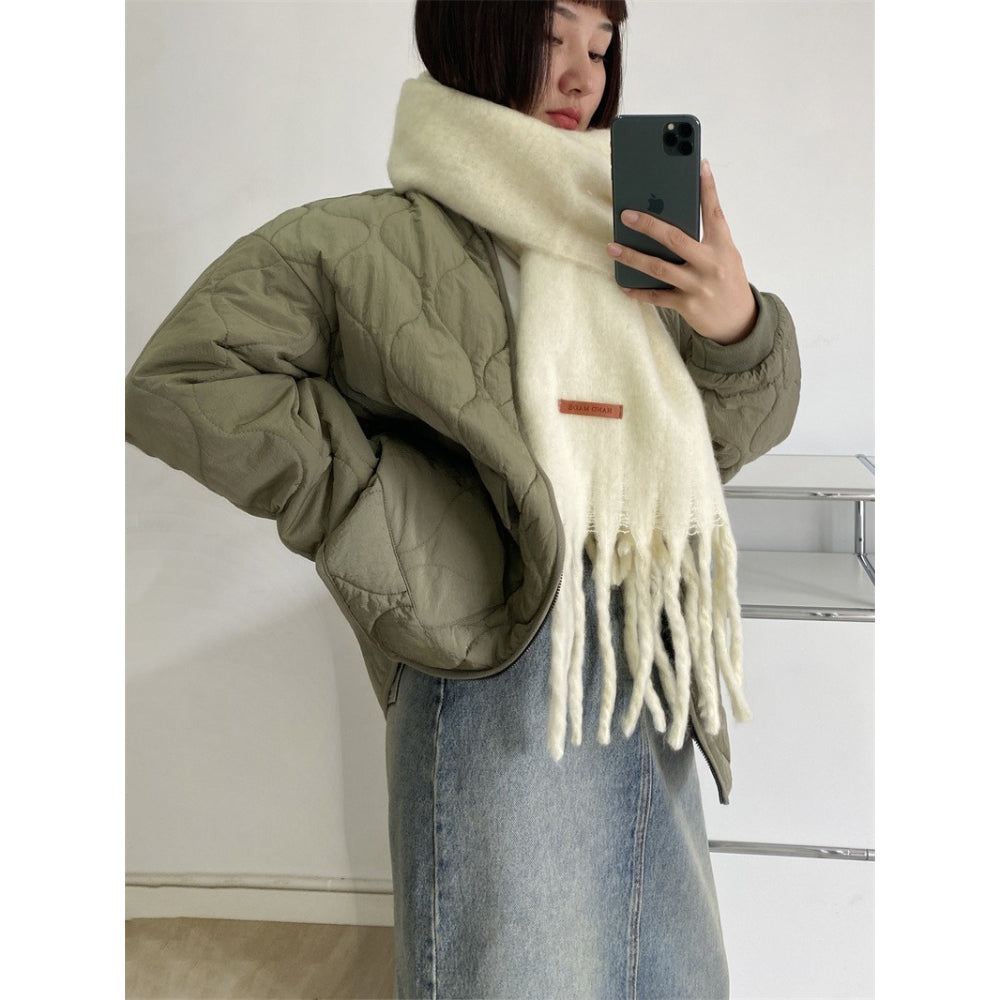 Plush Macaron Scarf Cozy Design - Modomu