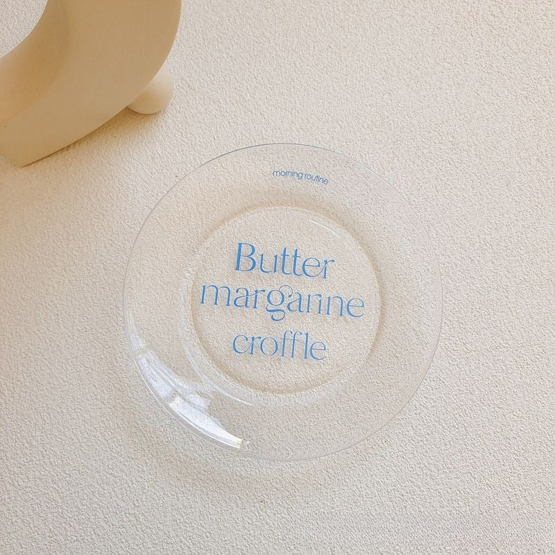 Vintage Script Print Side Plate