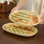 Butterfly Floral Ceramic Rice Bowl - Modomu