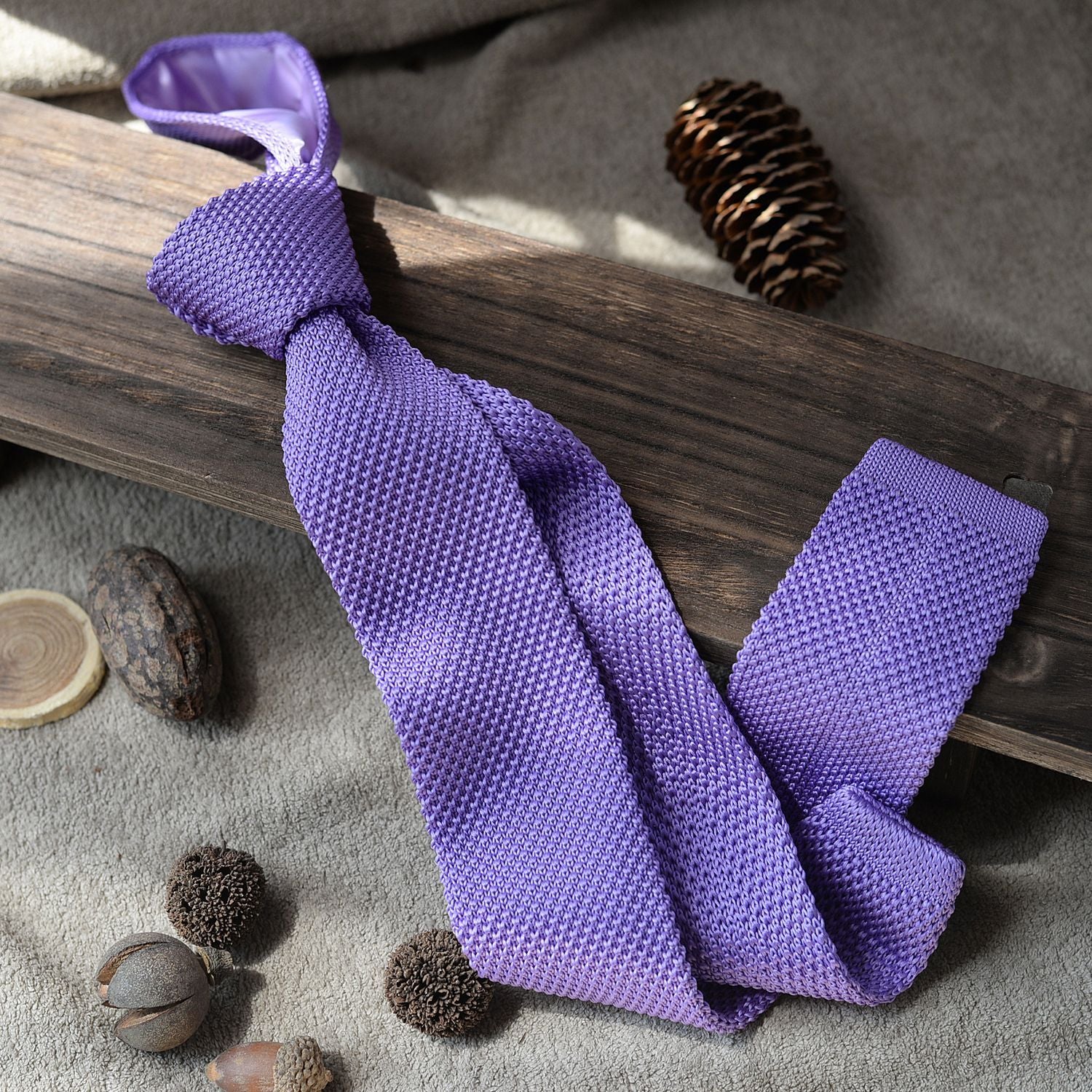 Striped Knit Tie Vintage Style - Modomu