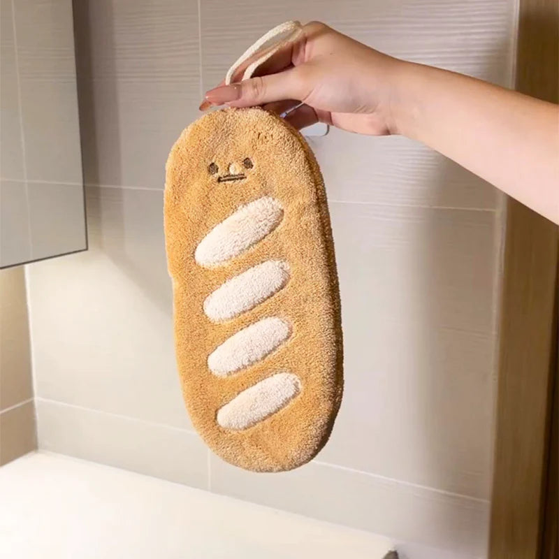 Bread Shaped Hand Towel
