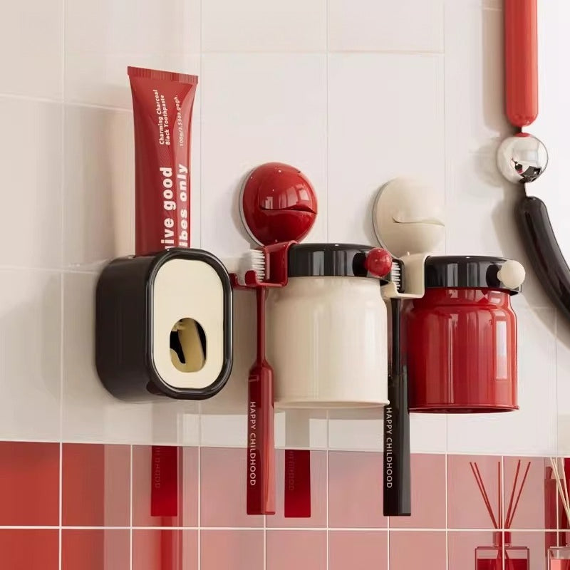 Magnetic Toothbrush Rack Cup Set