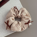 Ribbed Bow Oversized Scrunchie