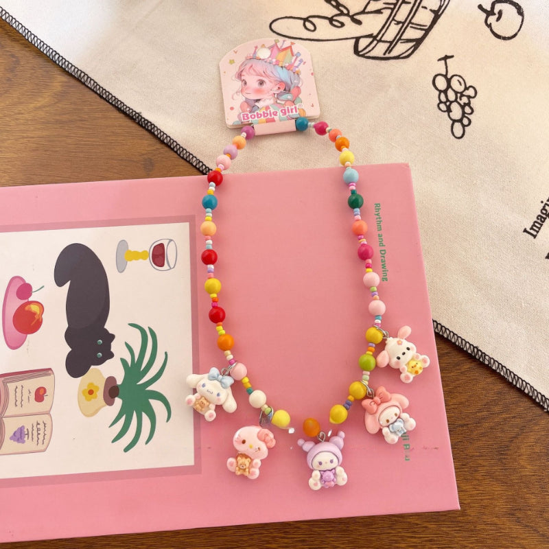 Kids Cartoon Beaded Necklace - Modomu