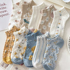 Floral Low Cut Boat Socks
