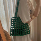 Hollow Beaded Shoulder Bag