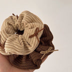 Ribbed Bow Oversized Scrunchie