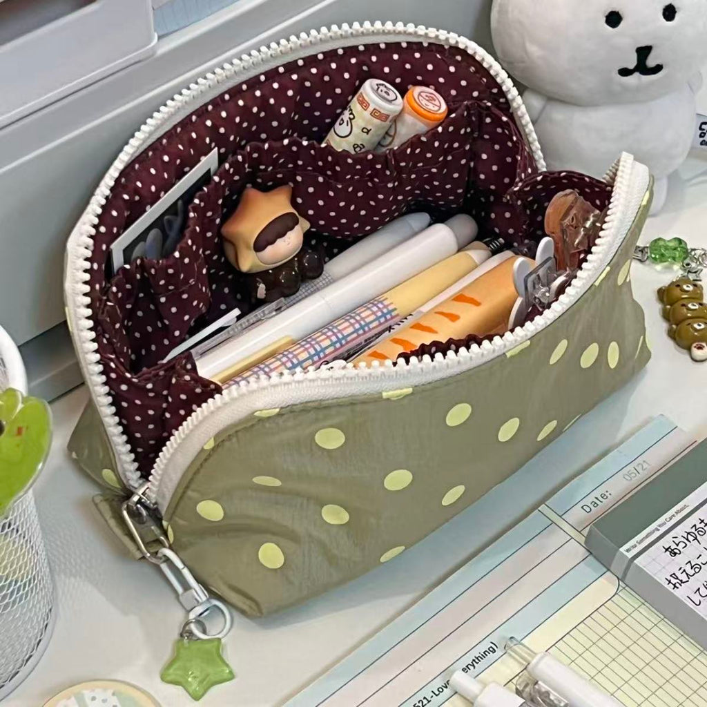 Polka Dot Sandwich Pencil Case - Modomu