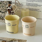 Label Print Handleless Ceramic Cup