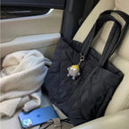 Quilted Puffer Tote Bag