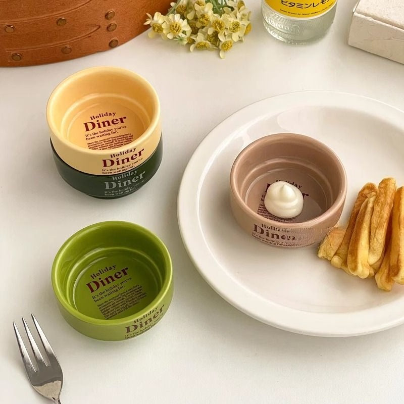Ceramic Dipping Bowl Snack Plate - Modomu