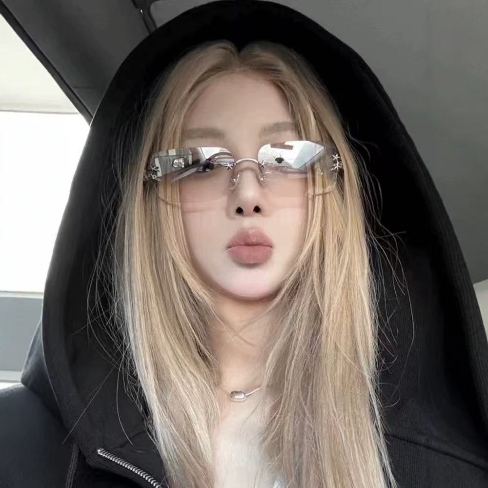 Rimless Y2K Fashion Sunglasses - Modomu