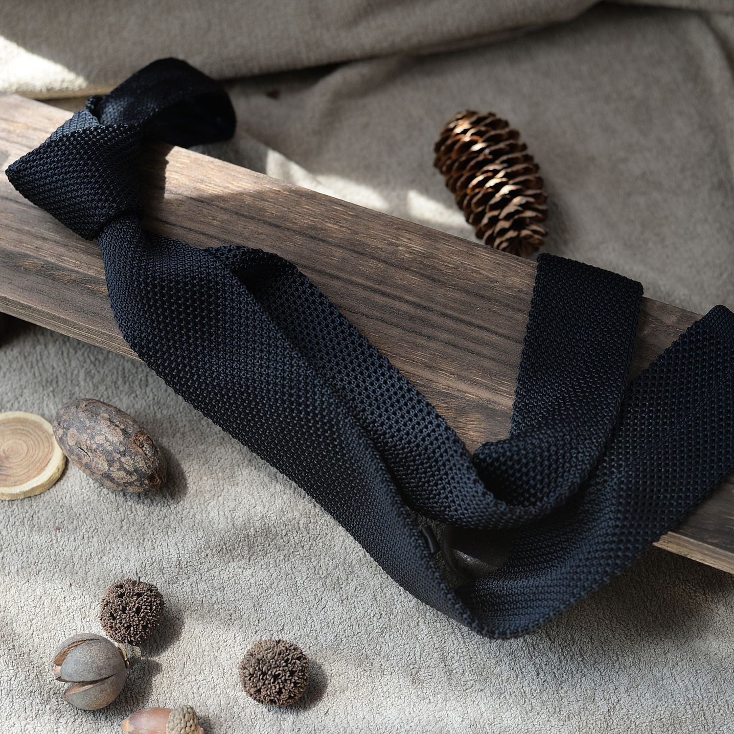 Striped Knit Tie Vintage Style - Modomu