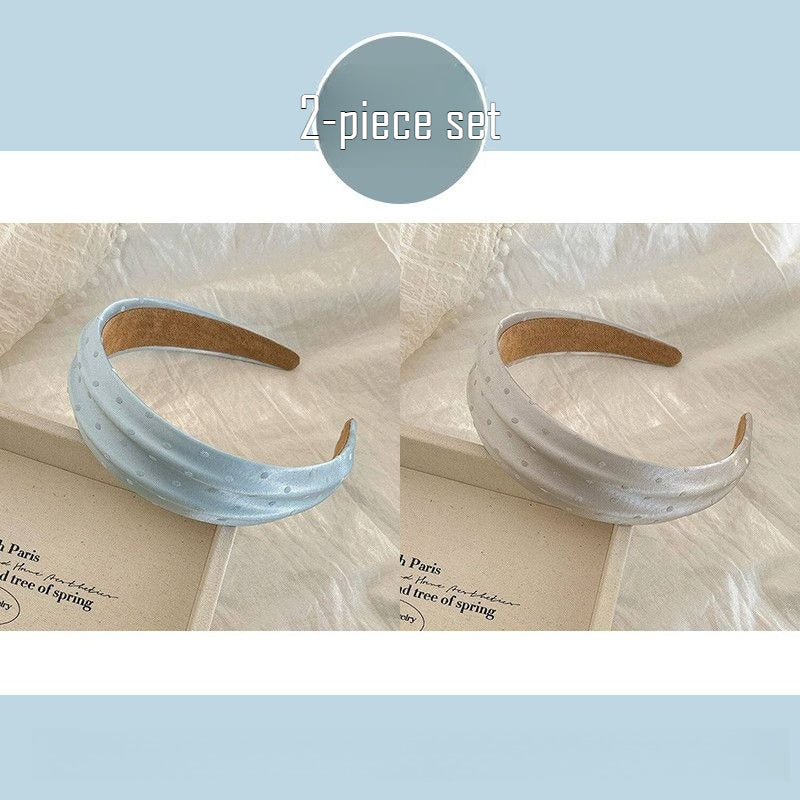 Satin Polka Dot Headband