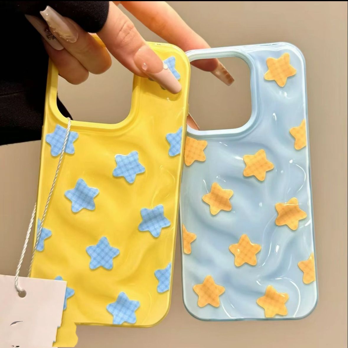 Irregular Star Pleated Phone Case