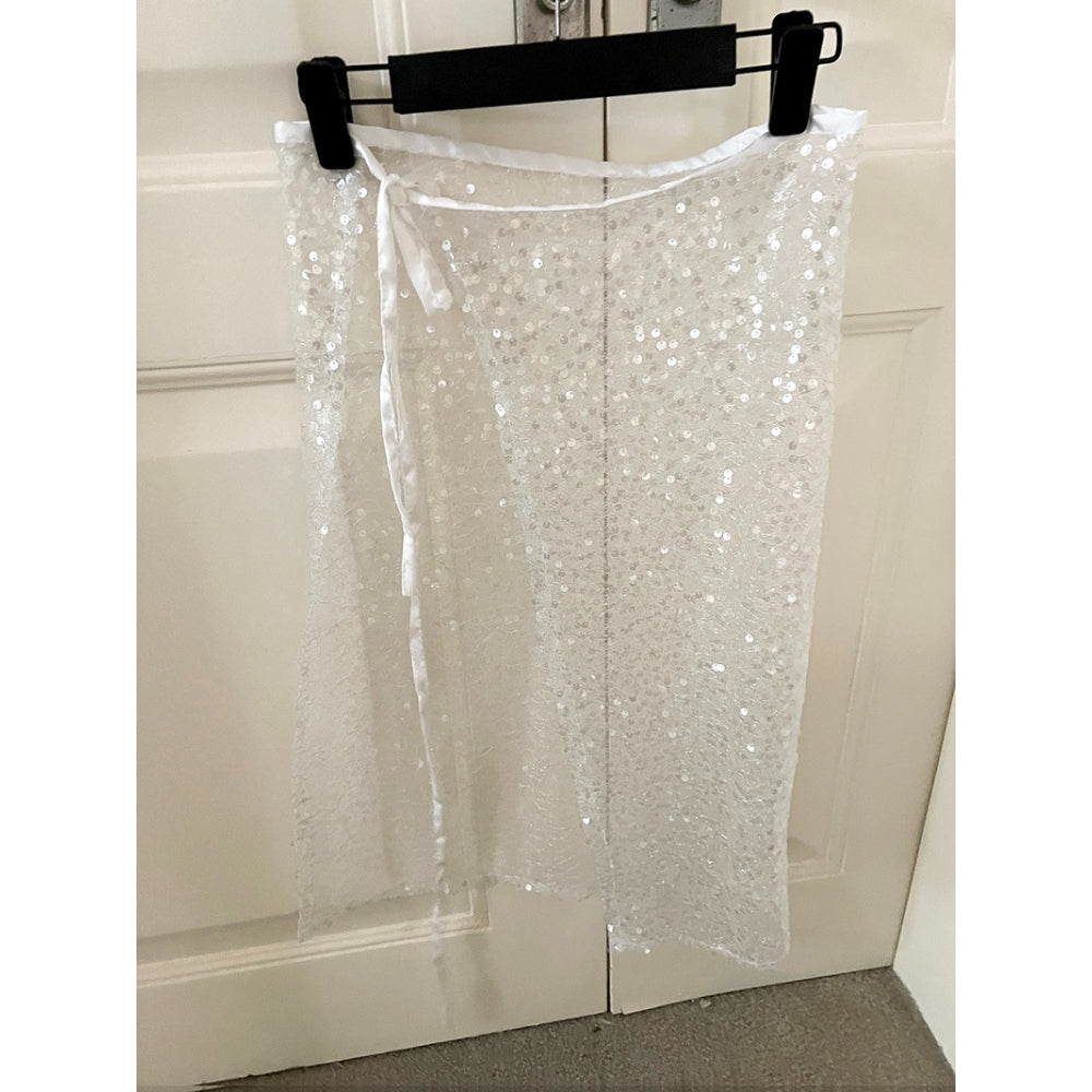 Floral Sequined Skirt Curtain