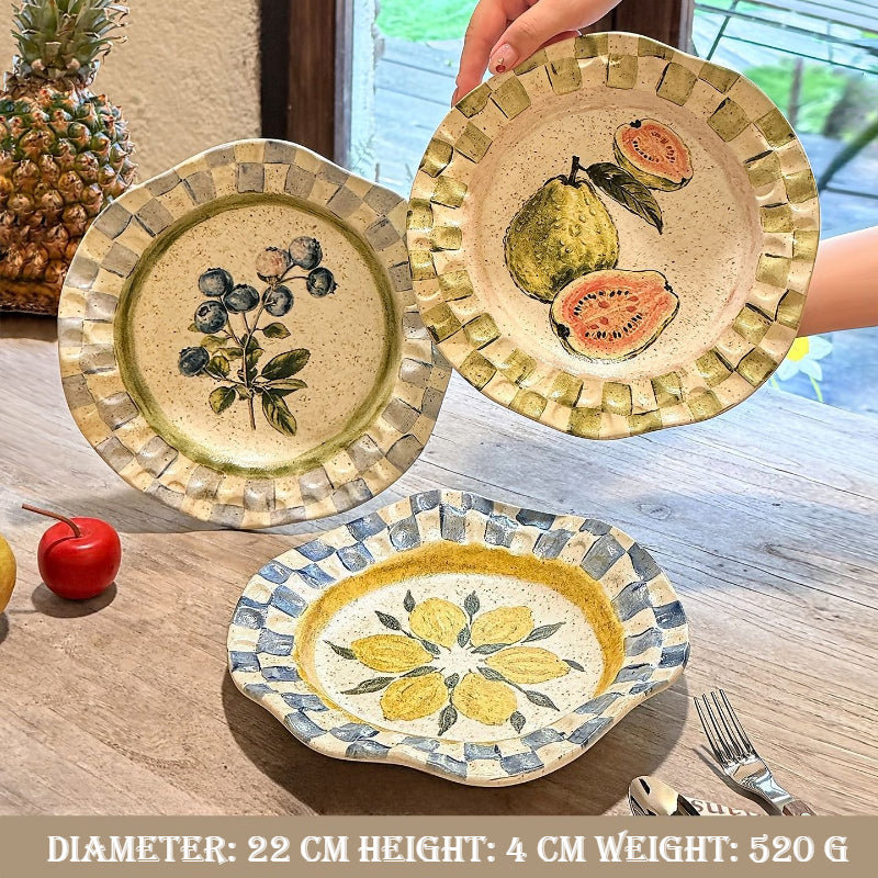 Hand-Pinched Ceramic Plate