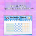 Plaid Sticky Notes Minimal Desk - Modomu