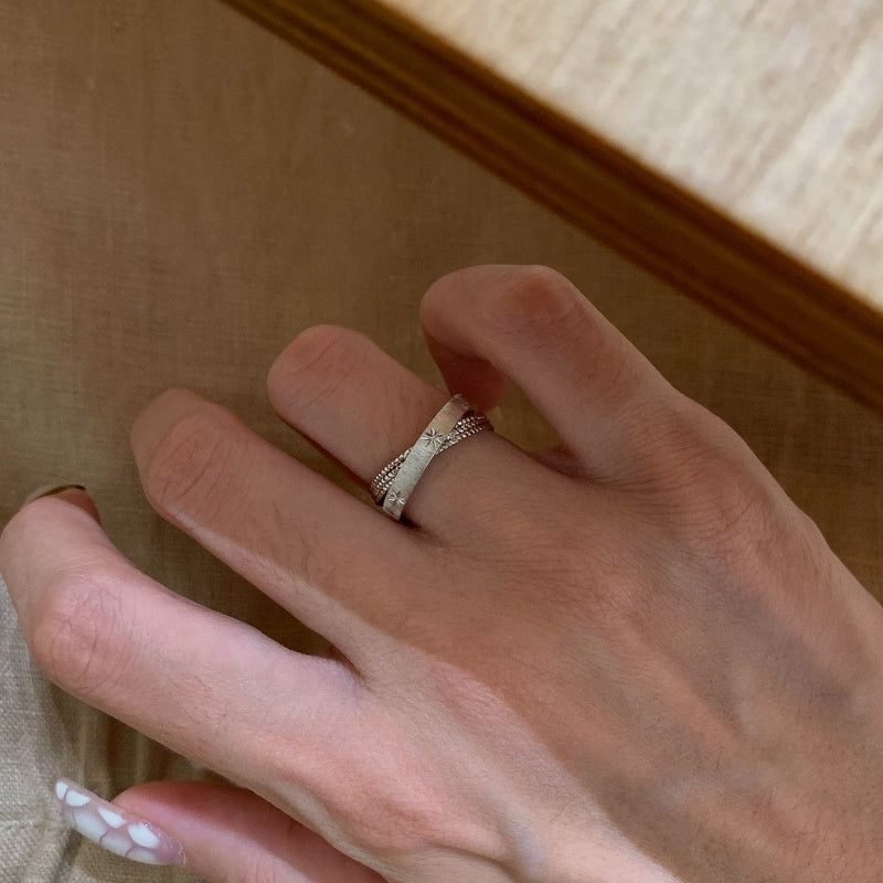 Double Band Statement Ring - Modomu