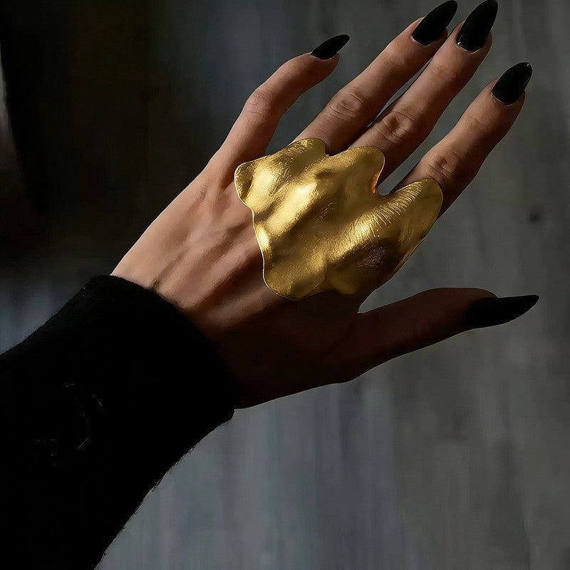 Irregular Folded Chunky Ring