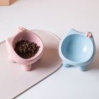 Ceramic Cat Elevated Pet Bowl