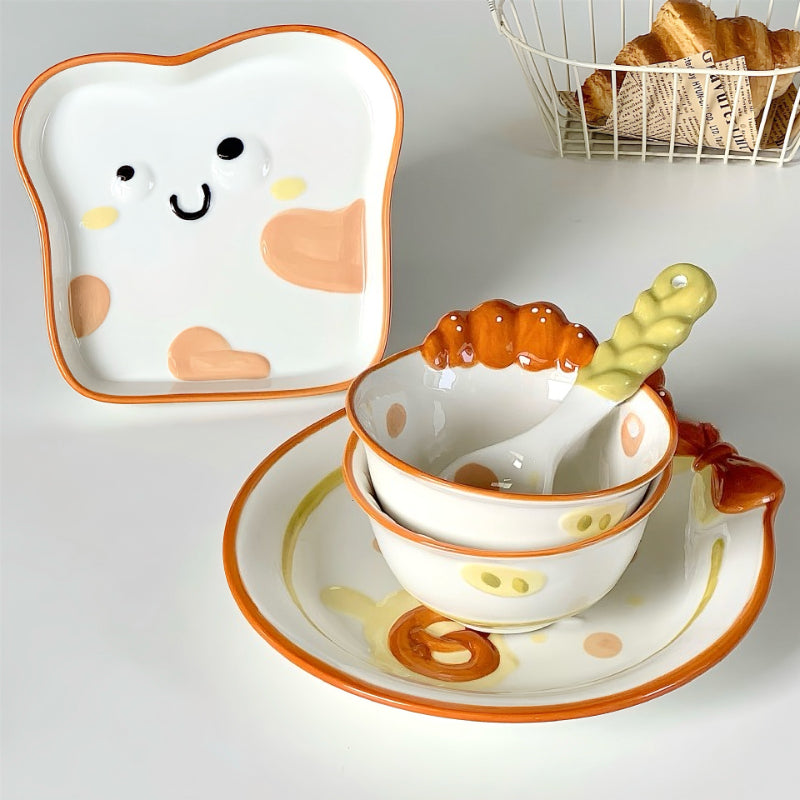 Cute Ceramic Cartoon Rice Bowl - Modomu