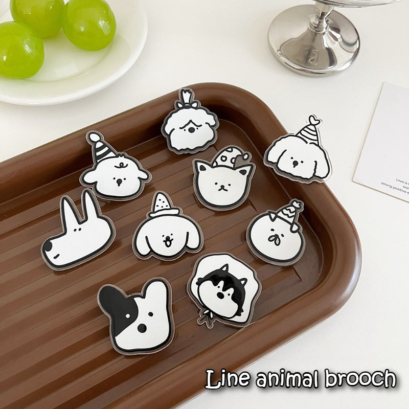 Cute Cartoon Puppy Brooch Pin - Modomu