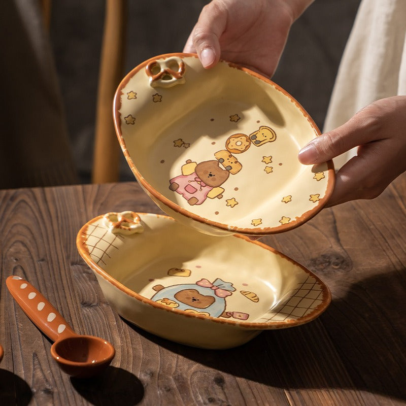 Cute Star Knot Pasta Plate - Modomu