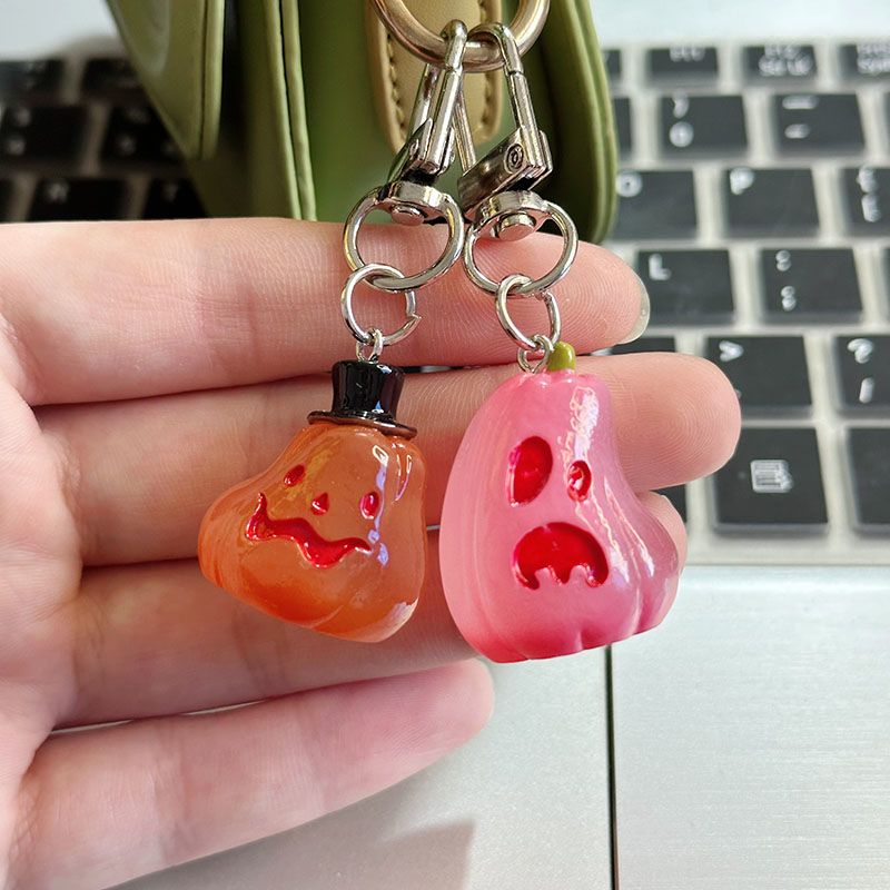 Glowing Pumpkin Bag Charm