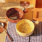 Ink Splatter Handled Noodle Bowl