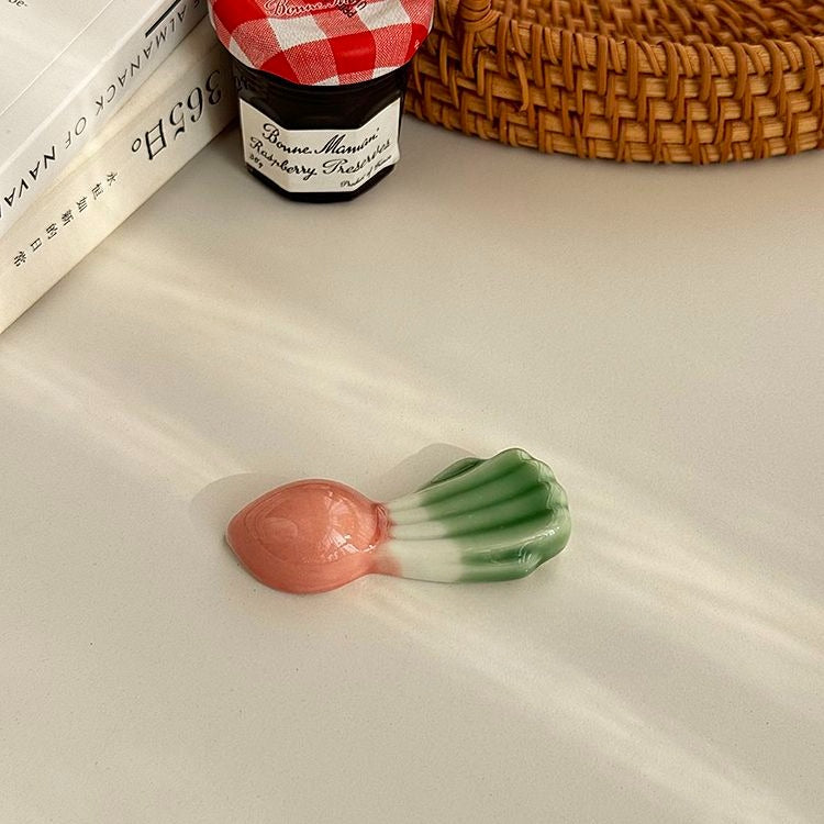 Hand-Painted Vegetable Chopstick Rest
