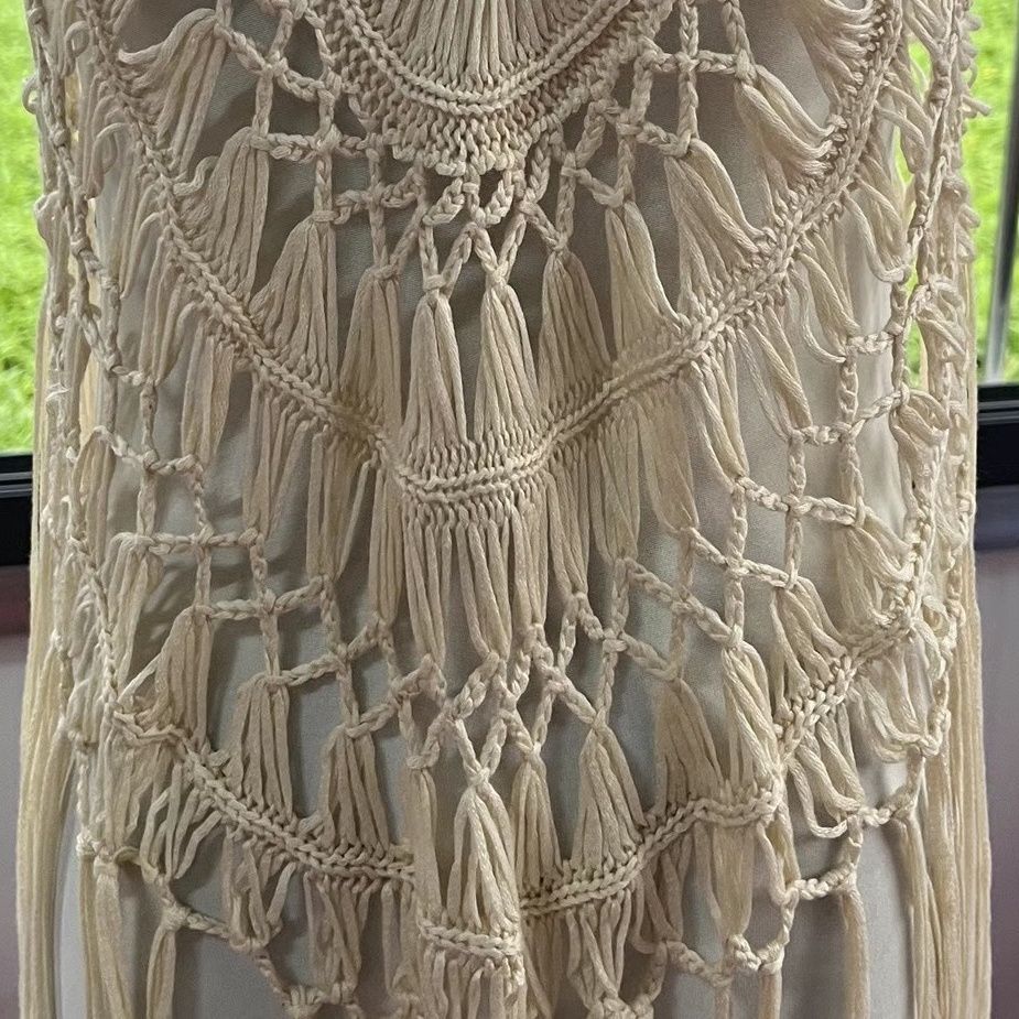 Handmade Knitted Long Tassel Curtain