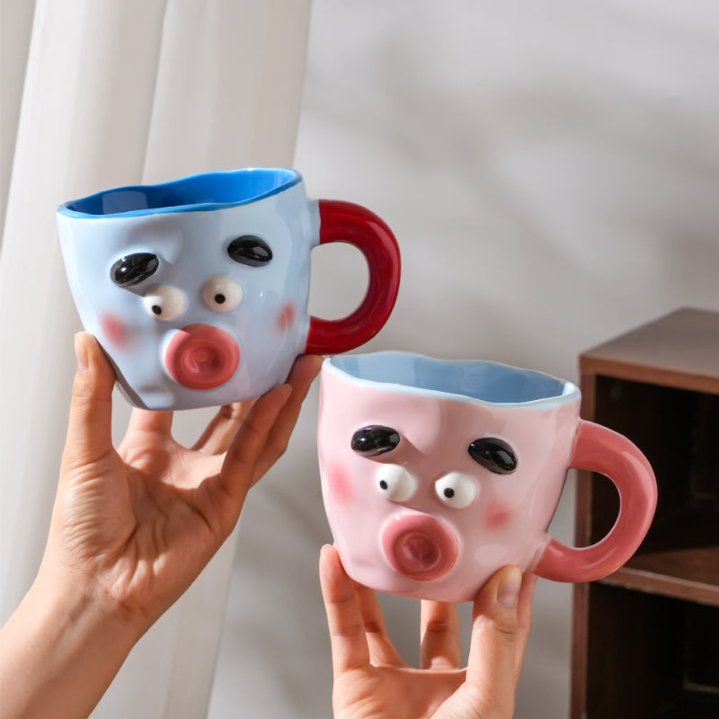 Ceramic Mug With Contrast Design