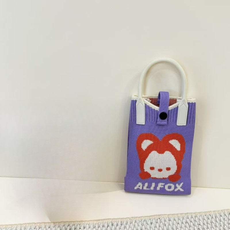 Knit Animal Phone Bag
