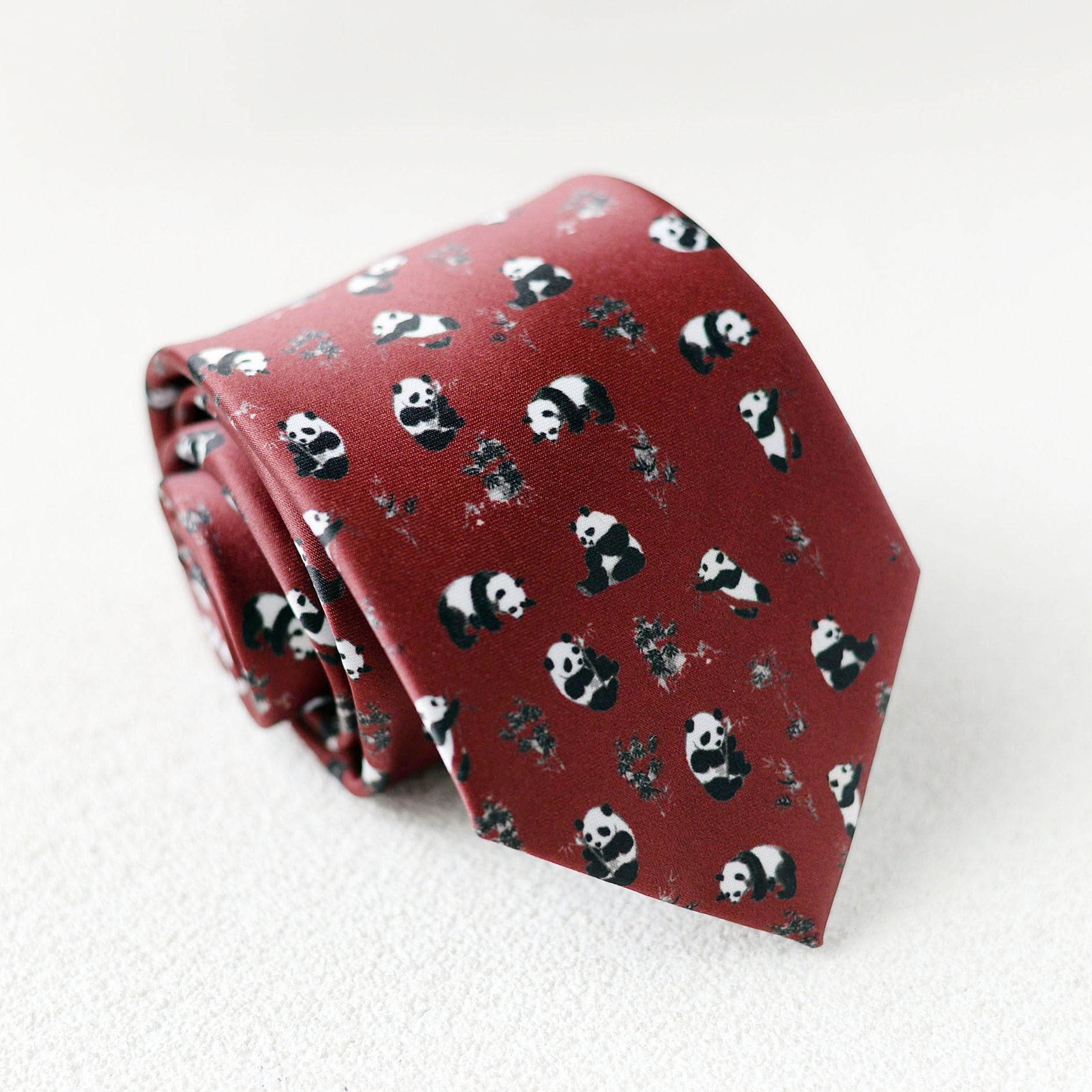 Hand Printed Retro Pattern Tie - Modomu