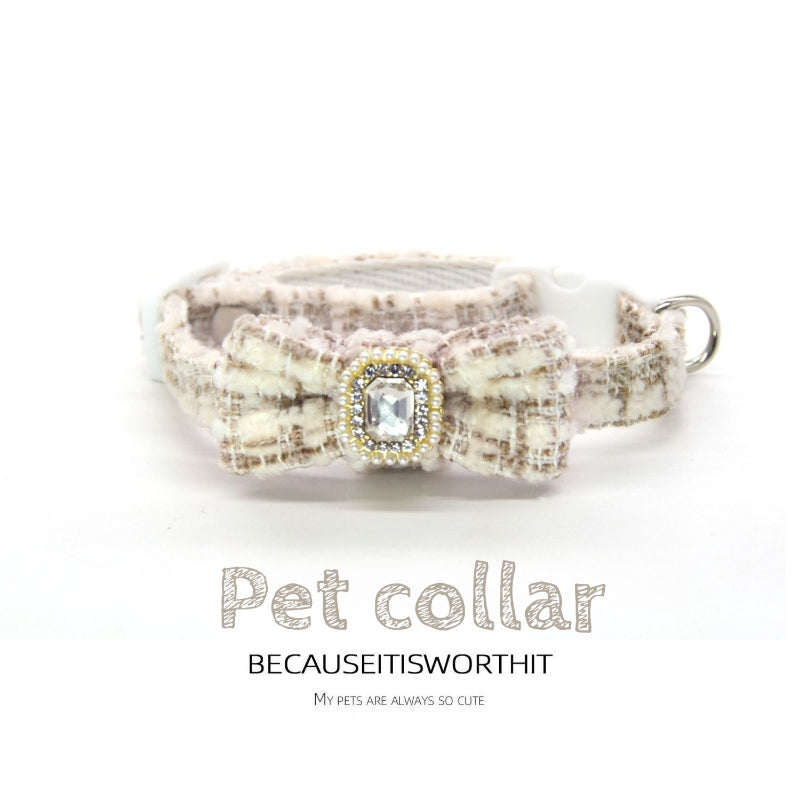 Cat Collar With Bow Charm