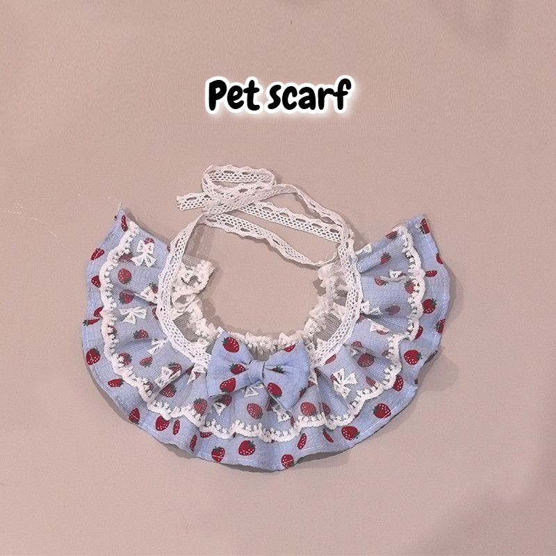 Lace Pet Saliva Towel Scarf