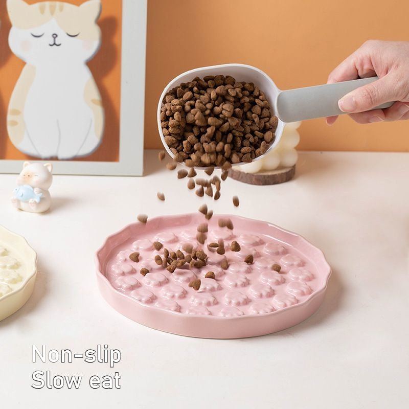 Ceramic Pet Slow Feed Bowl