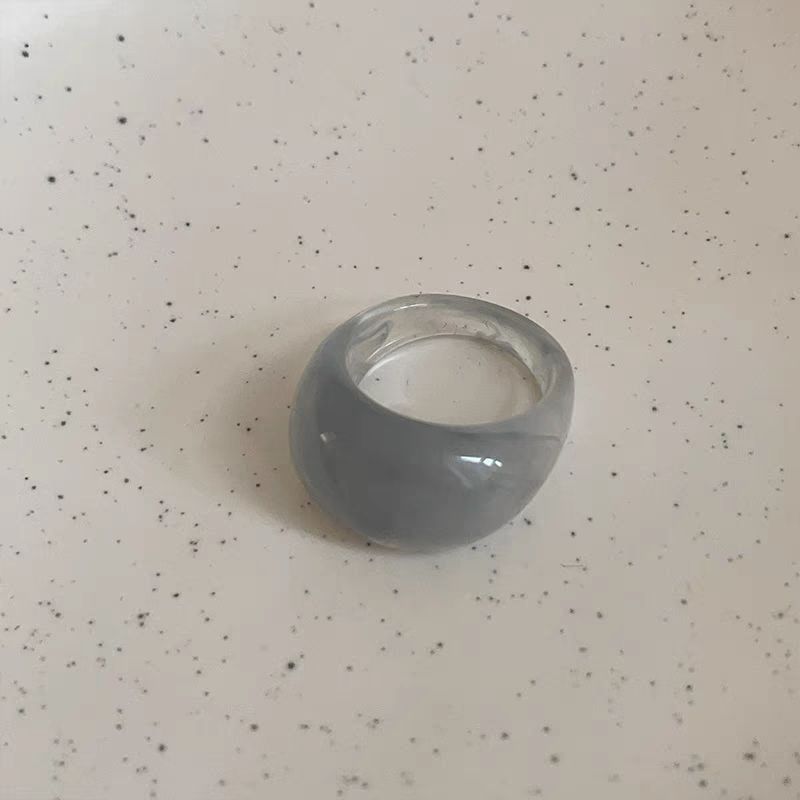 Geometric Resin Statement Ring