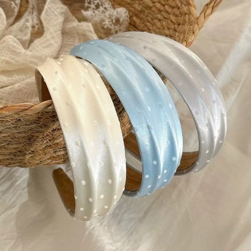 Satin Polka Dot Headband